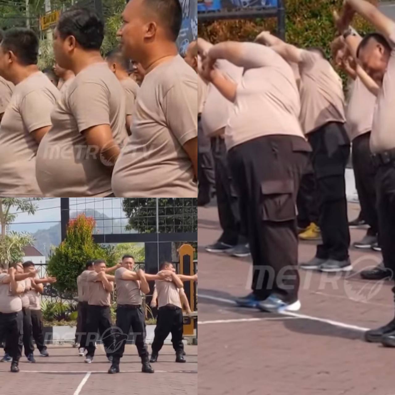 Viral! Puluhan Anggota Polisi Gendut di Trenggalek Diwajibkan Mengikuti Program Diet Karena Alami Obesitas