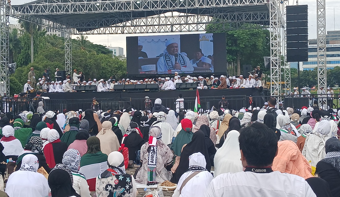 Reuni Akbar 212, Habib Rizieq: Kabinet Prabowo Bau Darah Tragedi KM 50