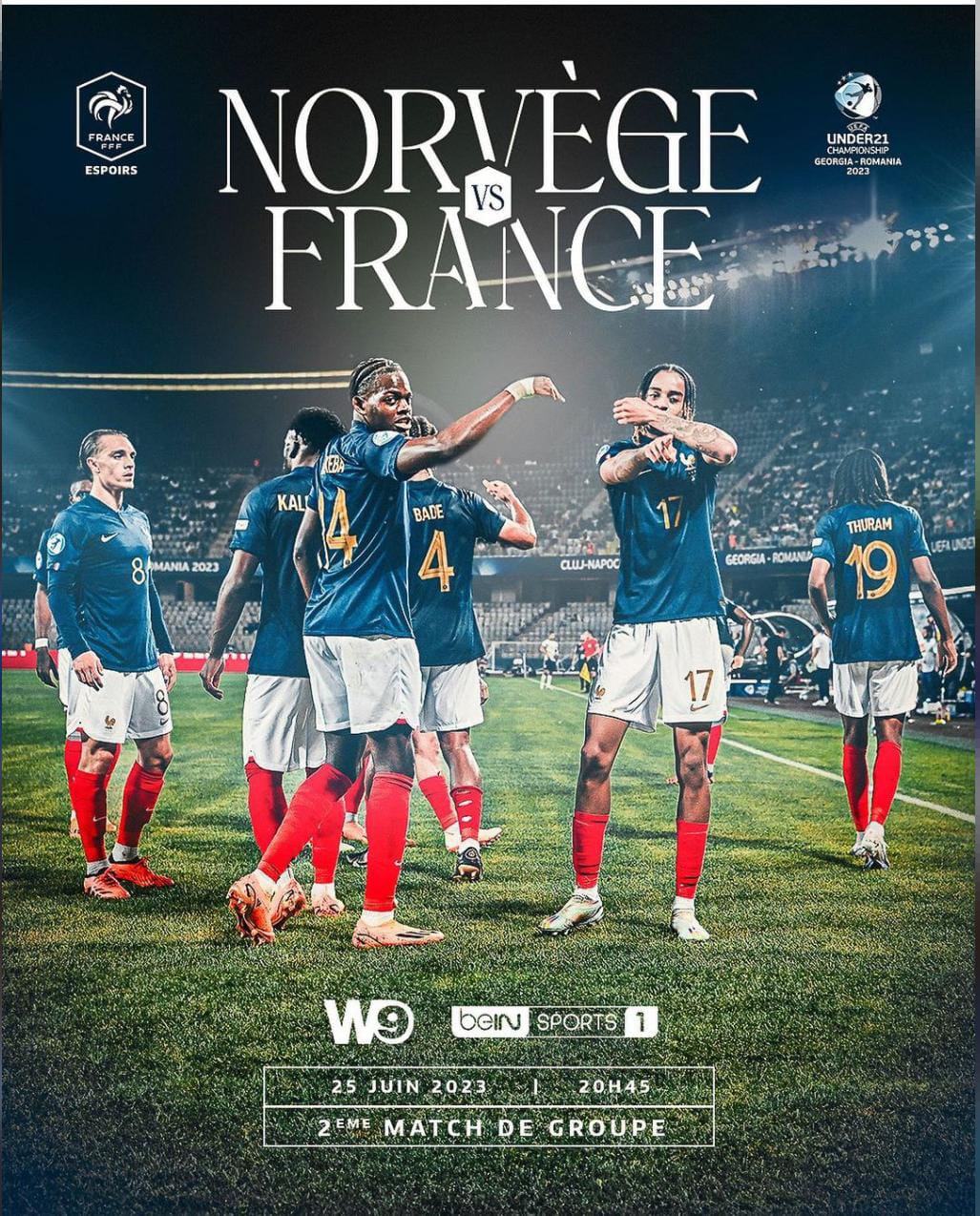 Predik Skor dan Line Up Pemain Norwegia Vs Prancis di EURO U21  dan Link Streaming