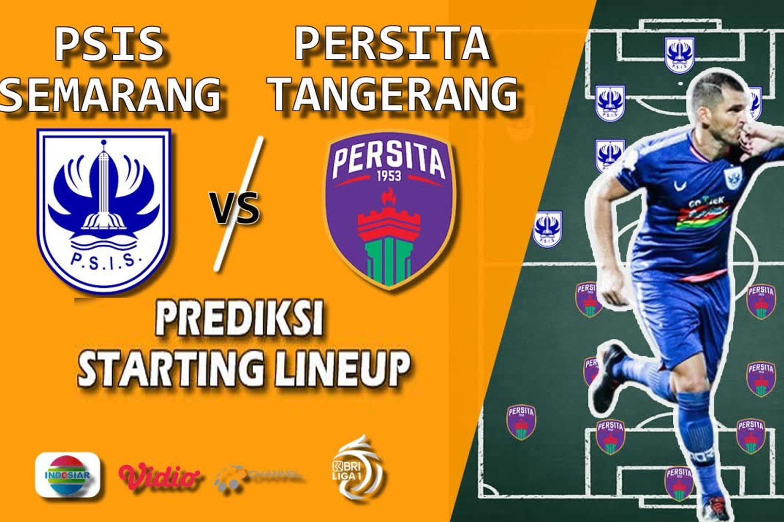 Prediksi PSIS Semarang Vs Persita Tangerang, Head To Head Serta Link Nonton