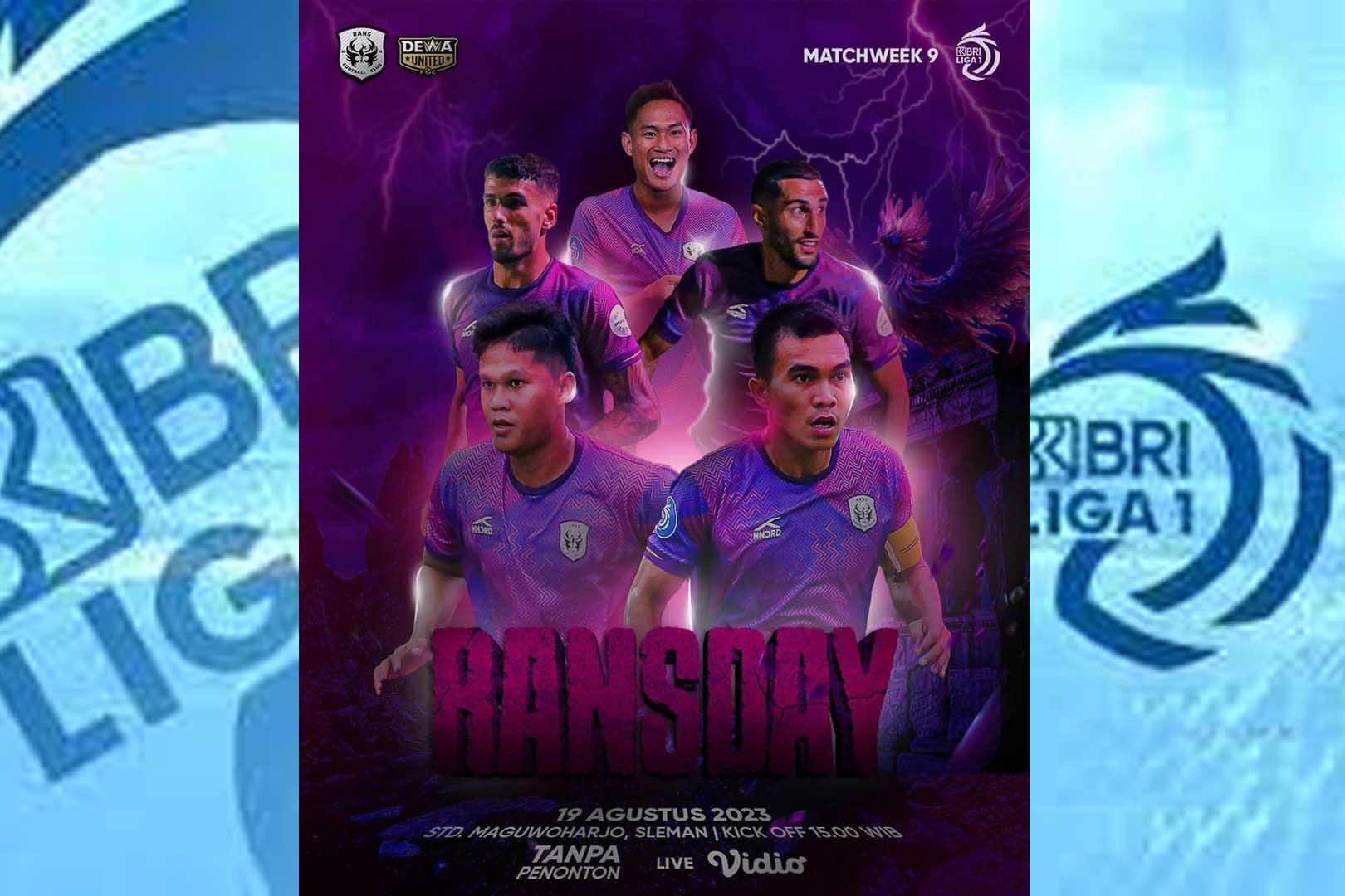 Rans Nusantsara Vs Dewa United 19 Agustus 2023, Head To Head dan Prediksi Skor