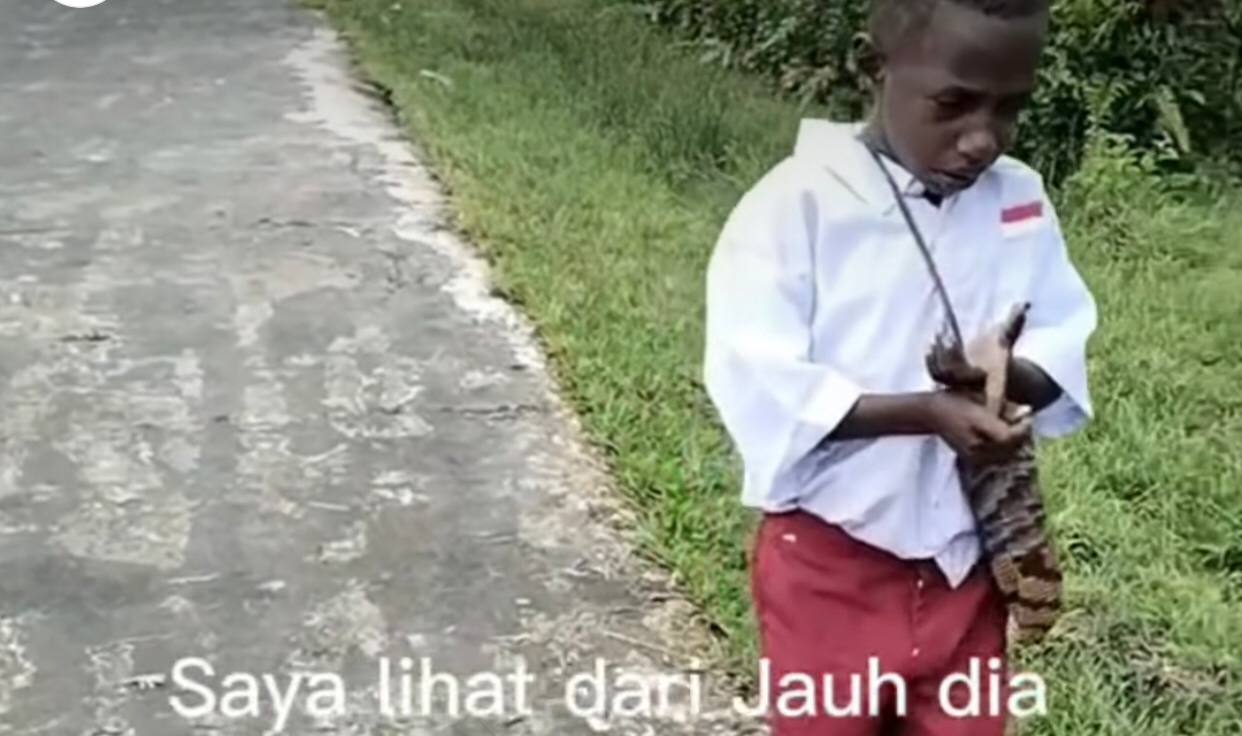 Bikin Haru! Bocah SD di Papua Pulang Kerumah Sambil Menangis Gegara Pensil Patah