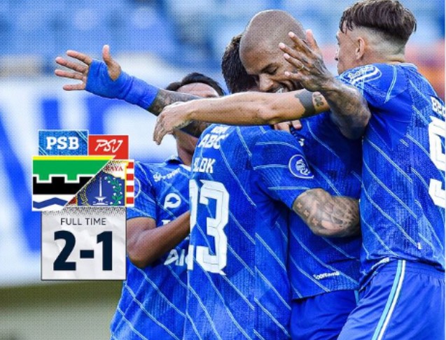 Persib Bandung Menang Tipsi 2-1 dari Persija 