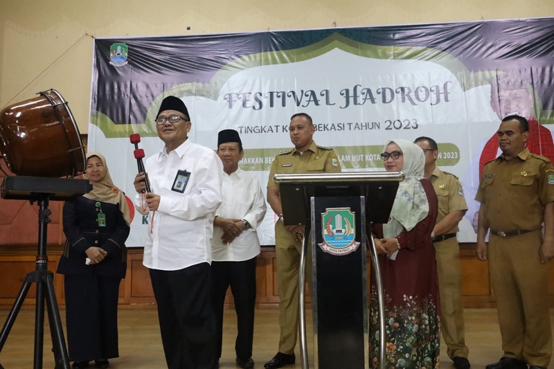 Plt. Wali Kota Buka Festival Hadrah Jelang HUT Kota Bekasi ke 26 Tahun