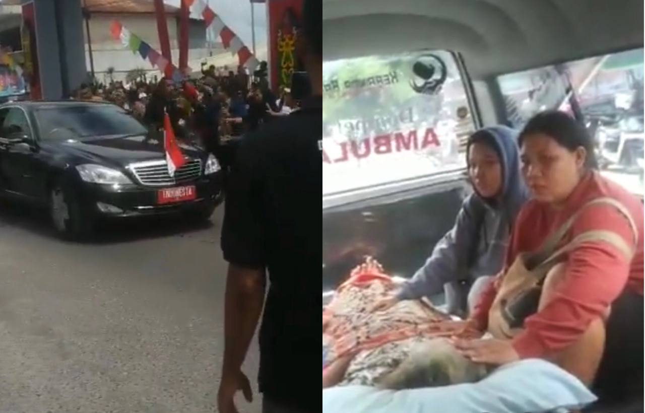 Miris! Mobil Ambulans yang Membawa Pasien Disetop dan Disuruh Matikan Sirine Hanya Demi Rombongan Jokowi Lewat