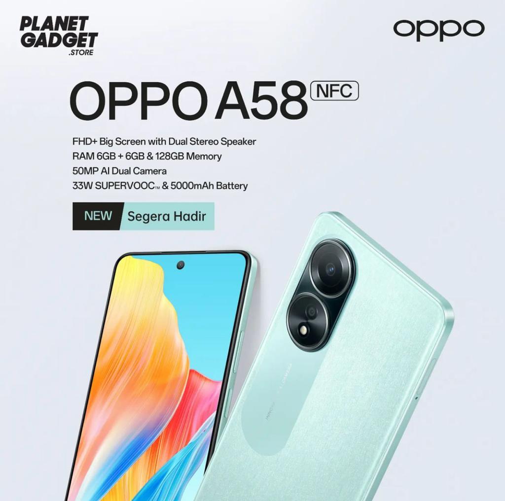 Intip! Spesifikasi Lengkap OPPO A58 Dengan RAM 8GB