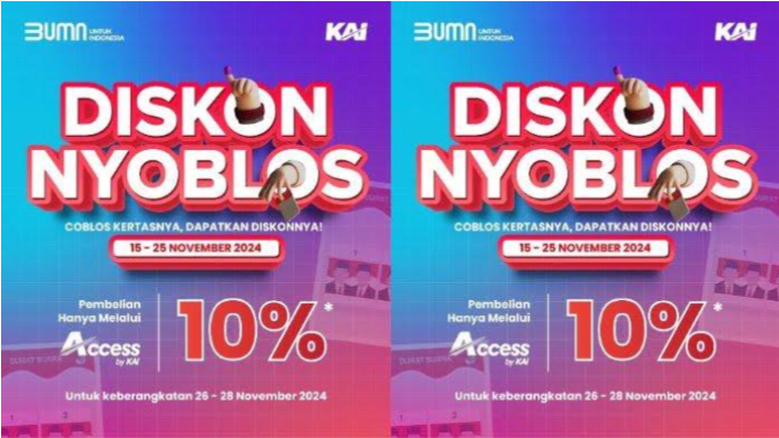 Promo Tiket Kereta Api Indonesia Spesial PILKADA 2024