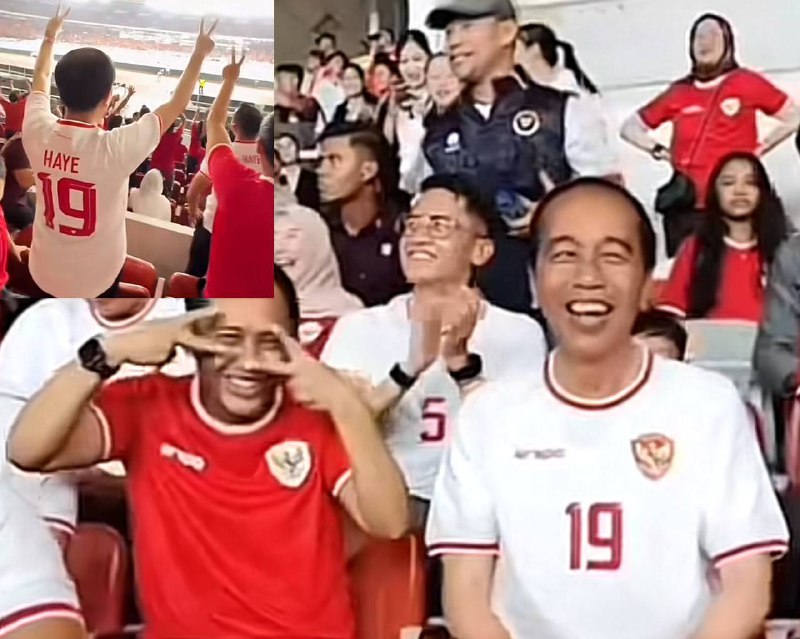 Jokowi Pakai Baju Thom Haye saat Nonton Laga Indonesia vs Arab Saudi, Ternyata Ini Alasannya