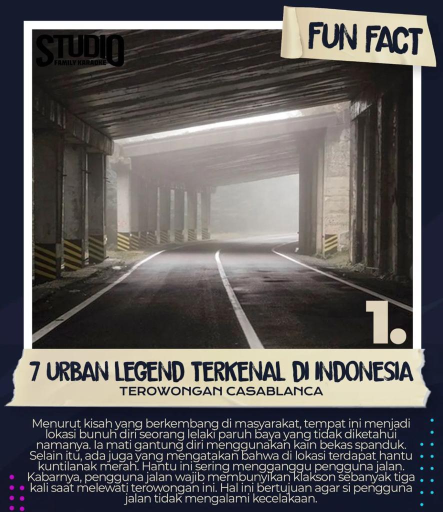 Urban Legend Kota Jakarta, Misteri Cerita Mistis Dibalik Terowongan Casablanca