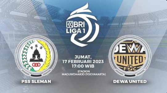 Prediksi Dewa United FC Vs PSS Sleman BRI Liga 1 Matchday 15, Head To Head Serta Live Streaming