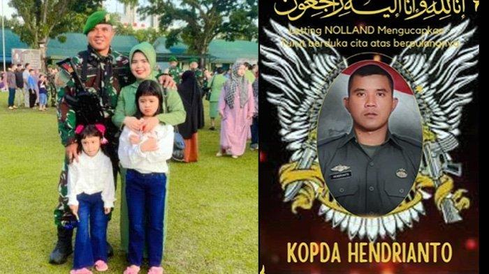 Kabar Duka! Prajurit Terbaik TNI-AD dari Yonif 133/Yudha Sakti, Kopda Hendrianto Gugur Ditembak OPM