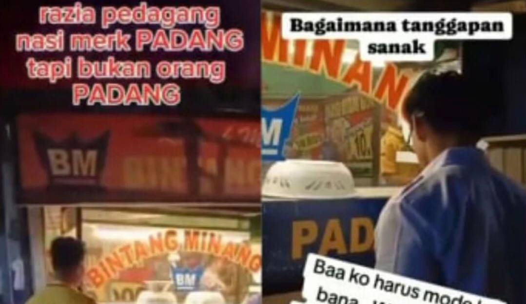 Viral Oknum Ormas Razia Rumah Makan Padang Gegara yang Jual Bukan Asli Orang Padang, Netizen: Kocak!