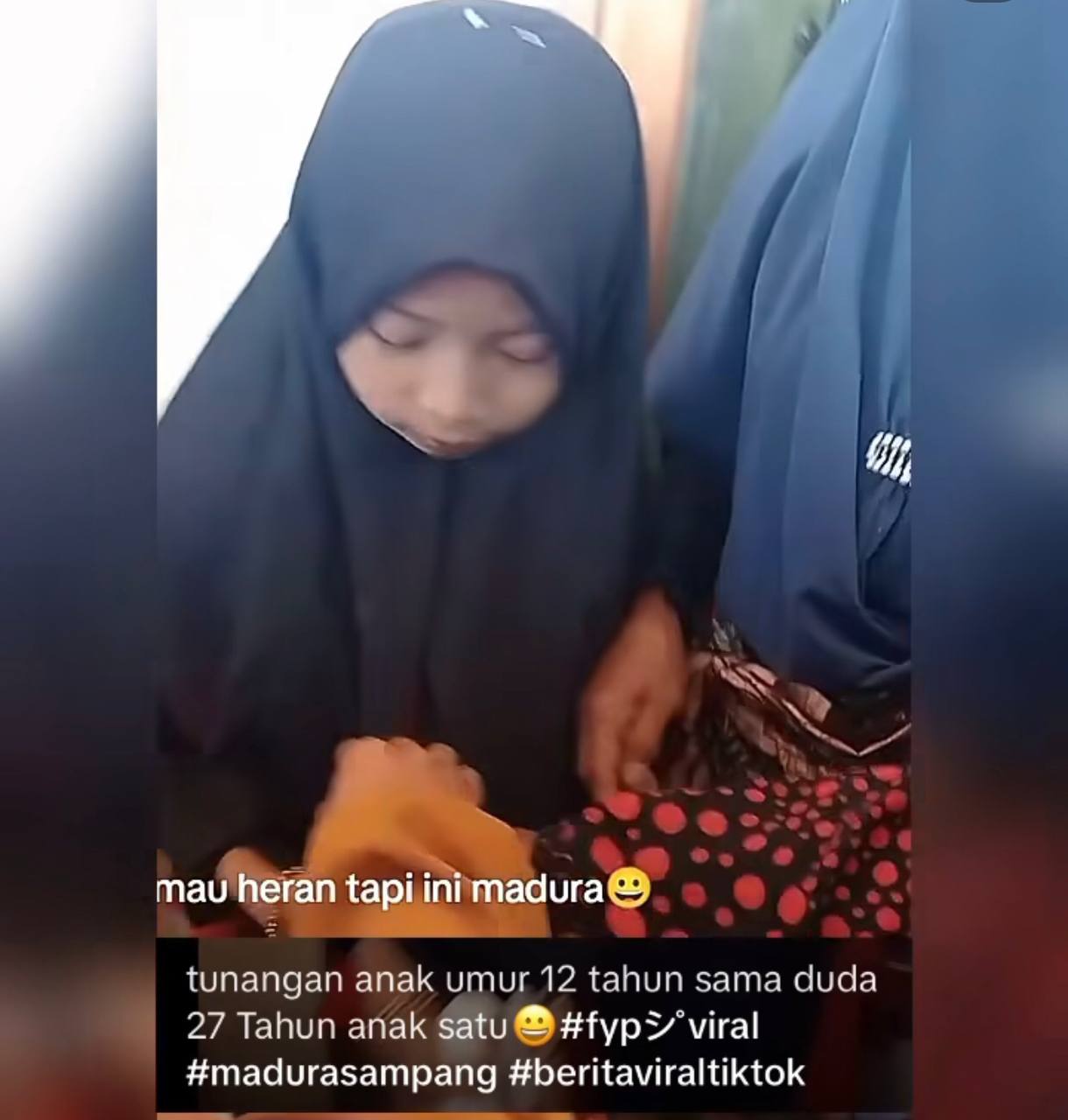 Heboh! Bocah 12 Tahun Tunangan dengan Duda Anak Satu Usia 27 Tahun di Madura Kembali Viral