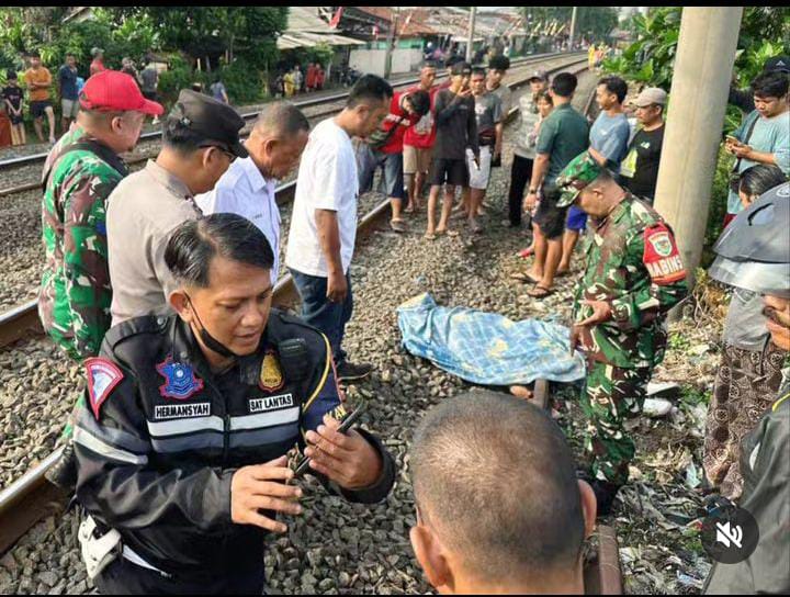 Nyebrang Tak Lihat Kereta, Pemuda Asal Sukabumi Tewas Tertabrak KRL di Bogor 