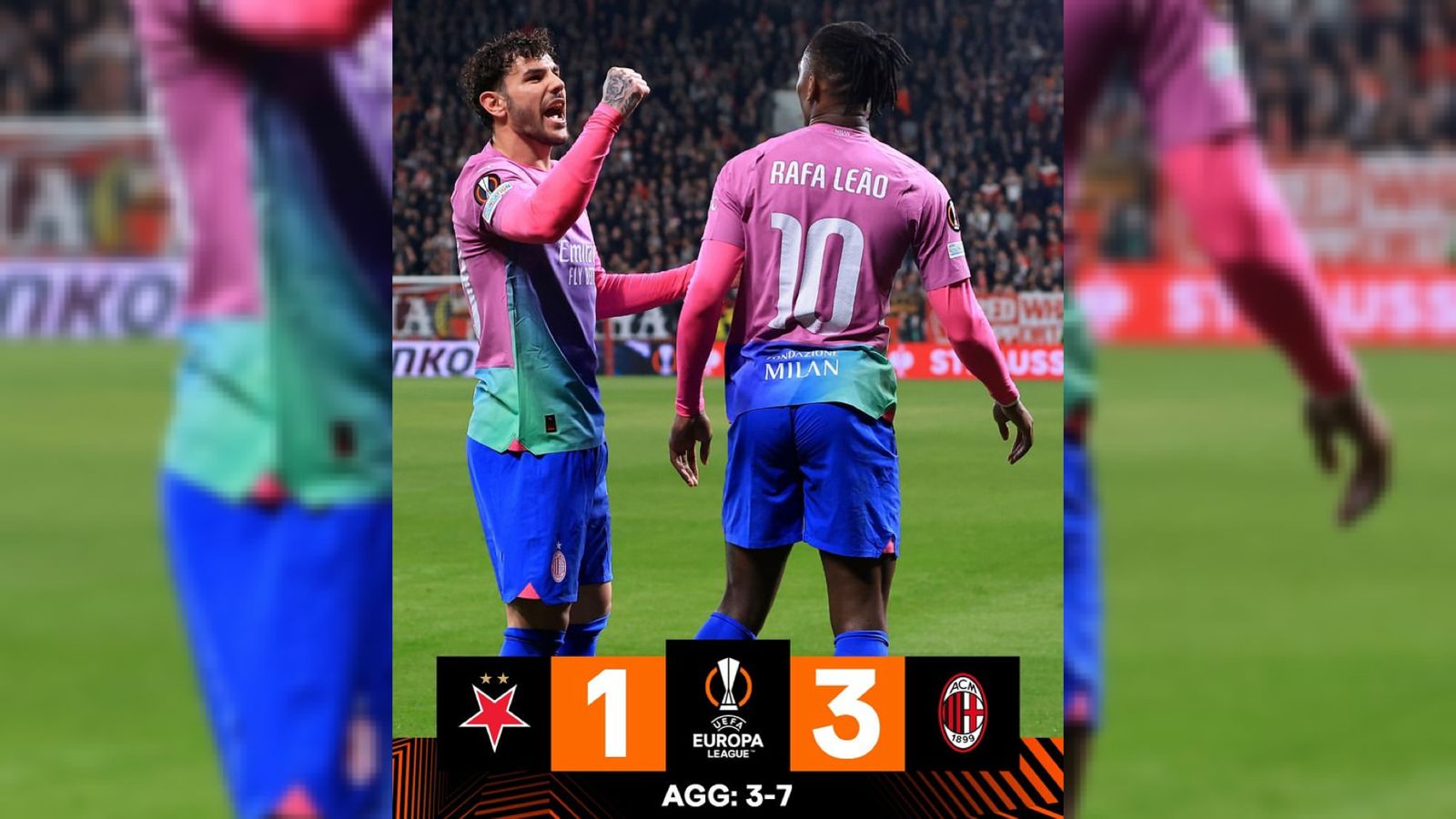 Hasil Liga Europa Slavia Praha vs AC Milan, I Rossoneri Lolos ke Perempat Final Usai Menang 3-1 