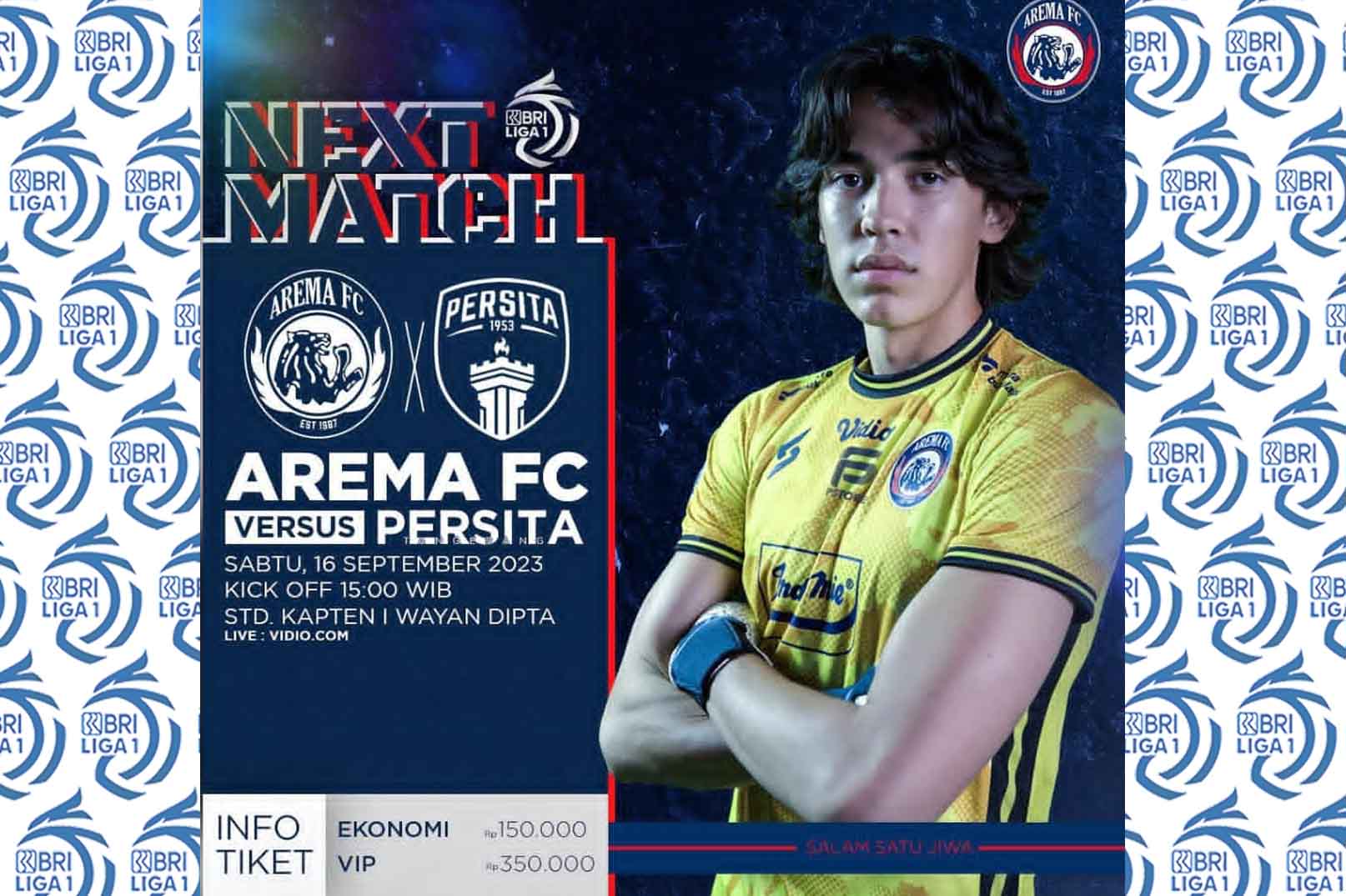 Prediksi Arema FC Vs Persita Tangerang BRI Liga1 Pekan 12, H2H Serta Link Streaming