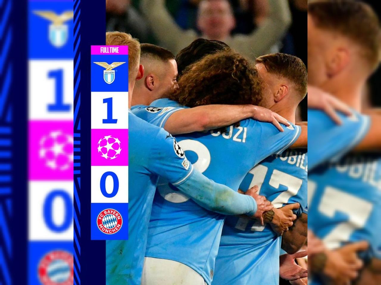 Hasil Liga Champions Leg 1: Lazio Taklukkan Bayern Munchen 1-0, PSG Bungkam Real Sociedad!