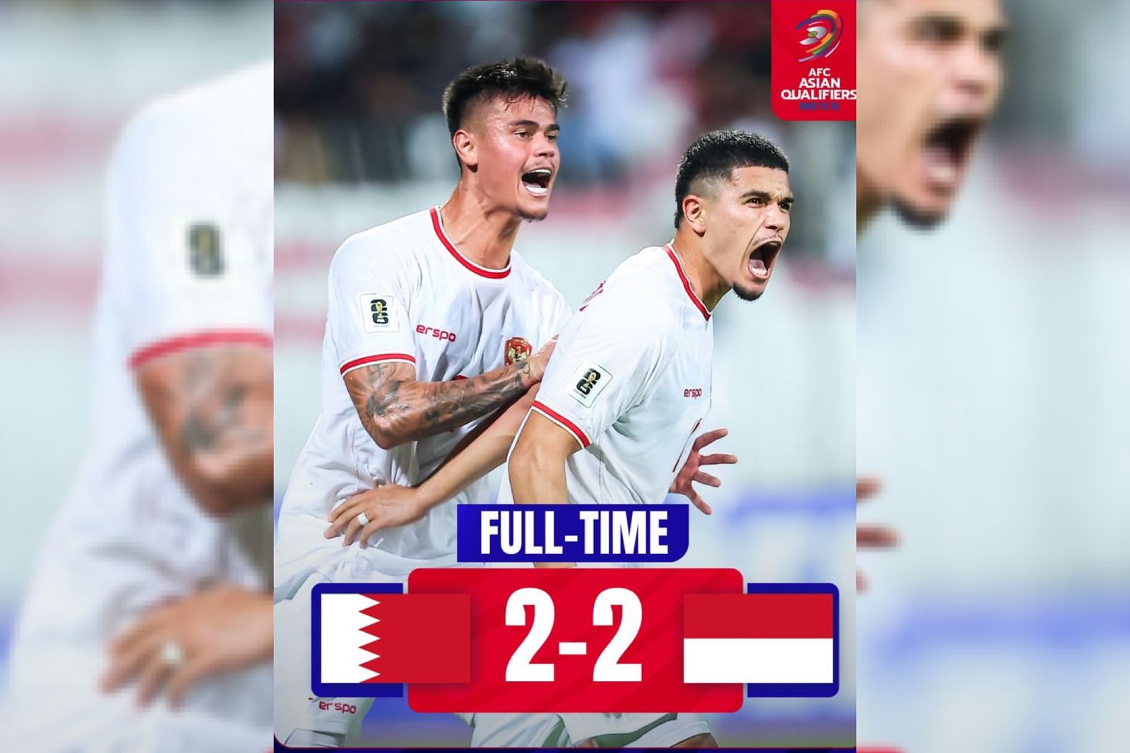 Hasil Bahrain vs Indonesia 2-2, Drama Injury Time Bikin Garuda Gagal Menang