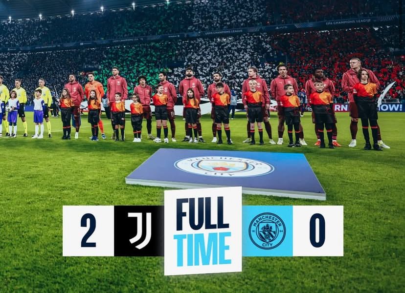 Hasil Liga Champions Juventus vs Man City: Bianconeri Gebuk The Citizens 2-0 di Turin