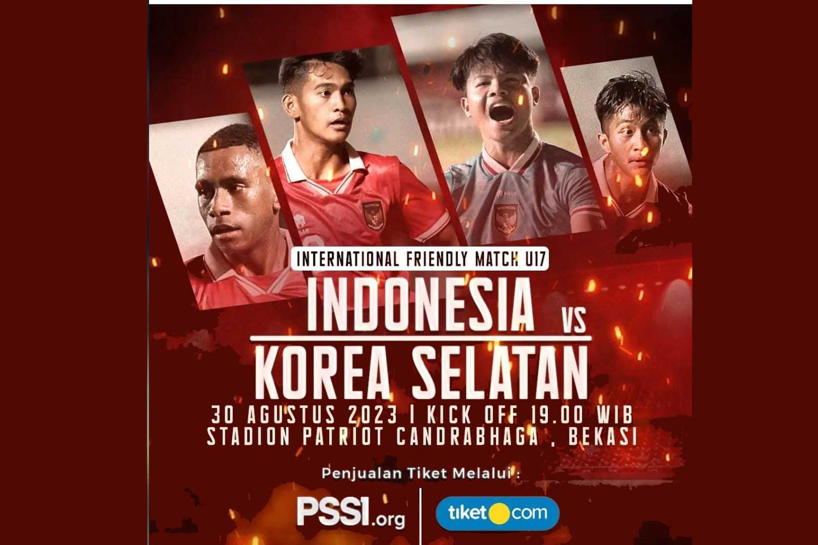 Prediksi Indonesia U17 Vs Korea Selatan U17 di Laga Uji Coba Piala Dunia U17 2023 Serta Link Nonton