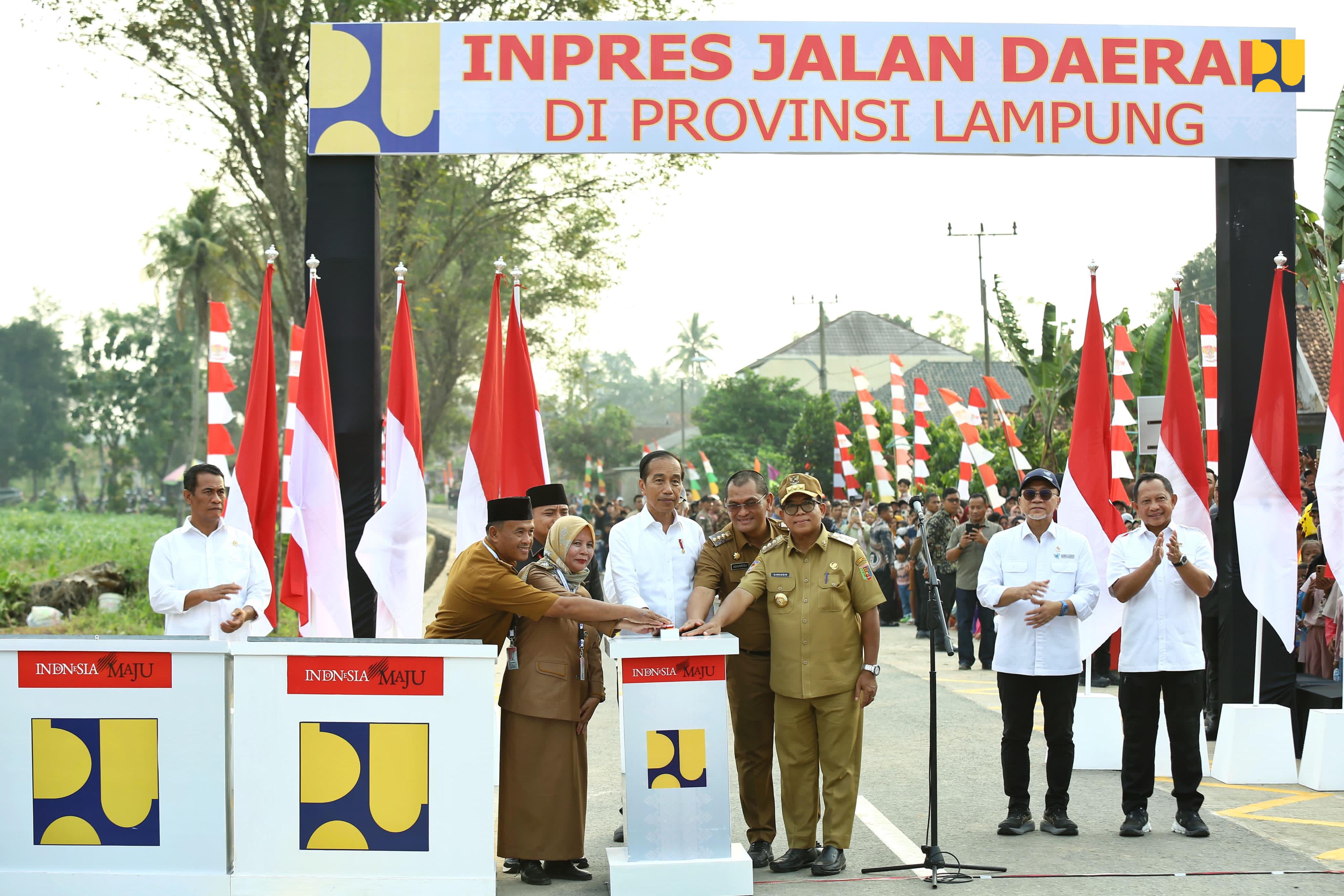 Presiden Jokowi Resmikan 16 Ruas Jalan Daerah di Provinsi Lampung, Telan Biaya hingga Rp806 Miliar 