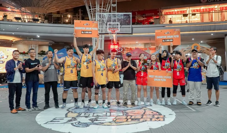 Glorius Cendana Rebut Gelar Juara Kategori Umum Putra QRIS 3x3 Siger Slam Lampung 2024