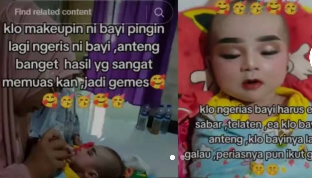 Viral! MUA di Madura Rias Bayi dengan Full Makeup saat Tertidur untuk Pemotretan Tuai Kecaman Warganet