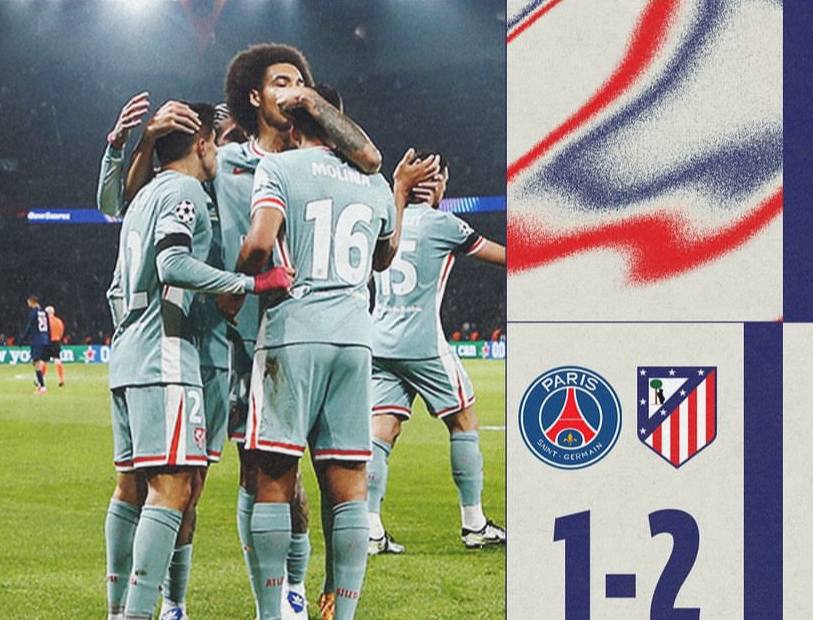 Hasil PSG vs Atletico Madrid Liga Champions: Gol Angel Correa Jadi Penentu Los Rojiblancos Menang 2-1