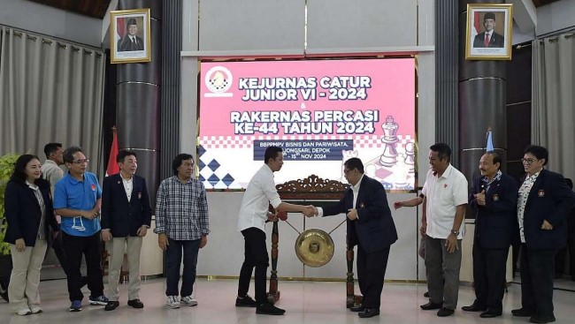 Kejurnas Catur Junior 2024 Depok Dibuka Meriah