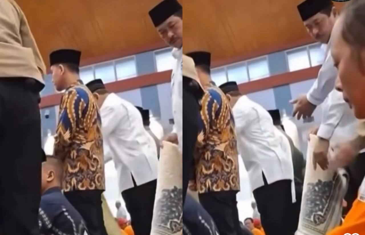 Viral! Detik-detik Paspampres Usir dan Geser Jamaah dari Shaf saat Wapres Ingin Menunaikan Shalat 