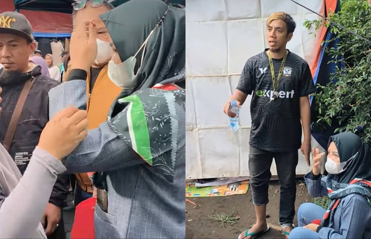 Viral! Ibu-ibu Tertangkap Basah Saat Nyopet di Gasibu Bandung