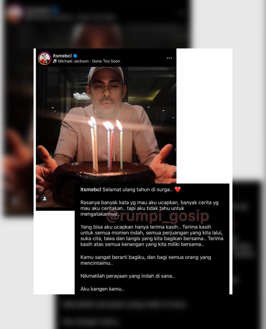 Bikin Mewek! Kenang Ashraf Sinclair di Hari Ulang Tahunnya, BCL: Terima kasih untuk Semua Momen Indah