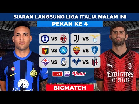 Jadwal Pertandingan Inter Milan Vs AC Milan Liga Italia 2023/2024, Cek Disini