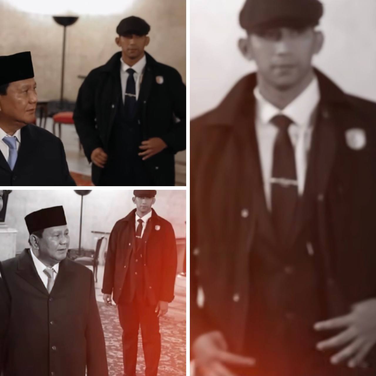 Bikin Netizen Salfok! Gaya Keren Paspampres saat Kawal Presiden Prabowo di Inggris Mirip Film Peaky Blinders 