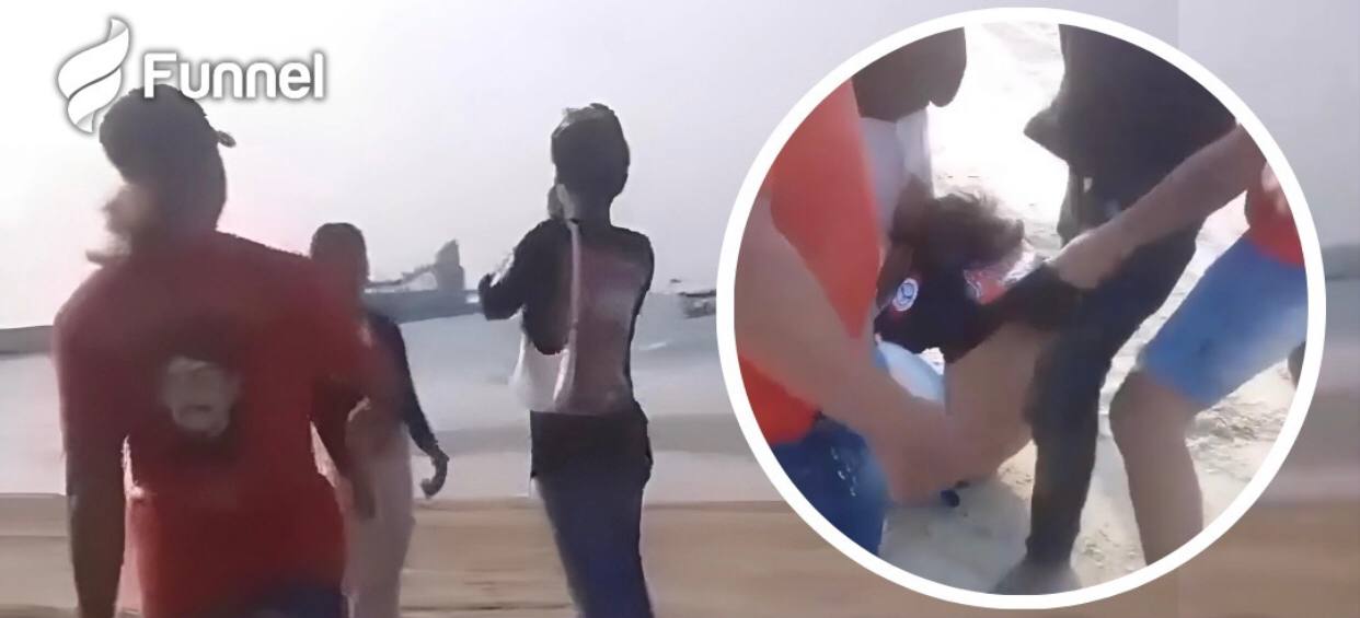 Viral! Gegara Pakai Kaus Komunitas, Seorang Pria Dianiaya dan Dikeroyok di Pantai Tuban