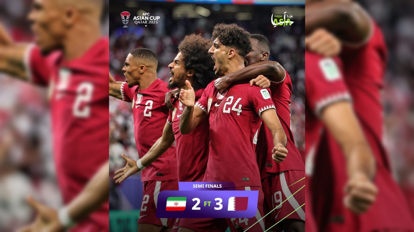 Qatar Lolos Final Usai Menang 3-2 atas Iran, The Maroons Siap Lawan Yordania di Final!