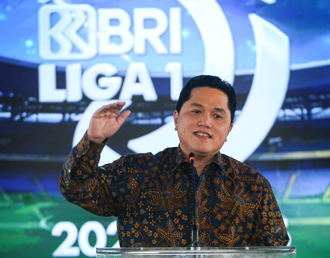 Erick Thohir Targetkan BRI Liga 1 Bisa Bersaing di Level Asia