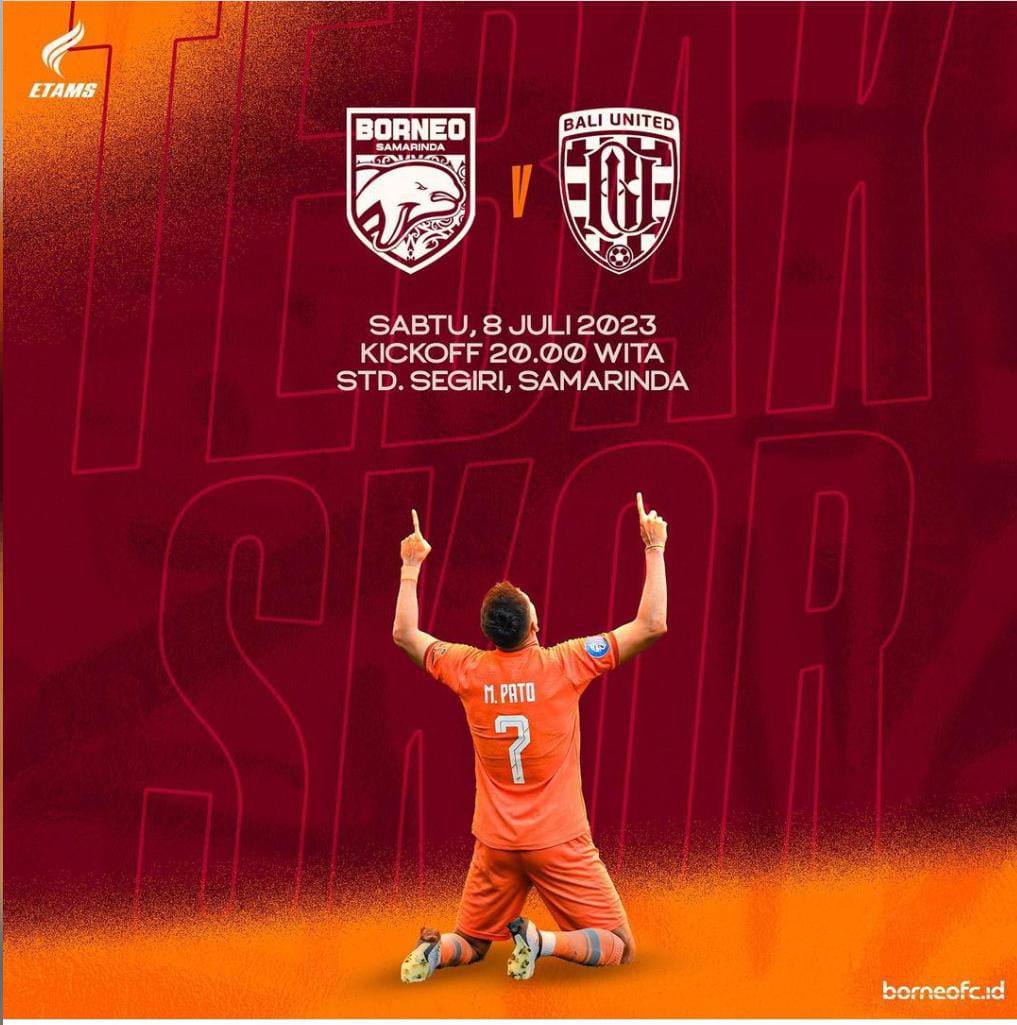 Cek Link Nonton Liga 1 Borneo FC Samarinda Vs Bali United Fc, Prediksi Skor dan Head to Head