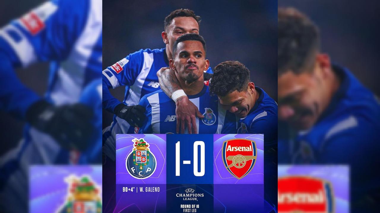 Hasil Liga Champions: Arsenal Tumbang 0-1 Porto, Galeno Bobol The Gunners di Injury Time