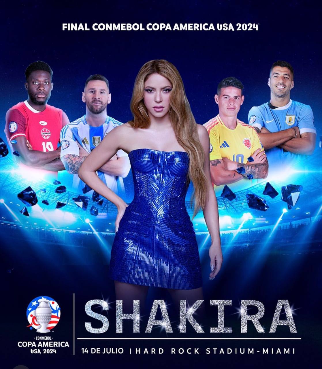 Tampil 7 Menit dan Bawakan 4 Lagu di Final Copa America 2024, Shakira Menerima Bayaran Fantastis Rp32,3 M!