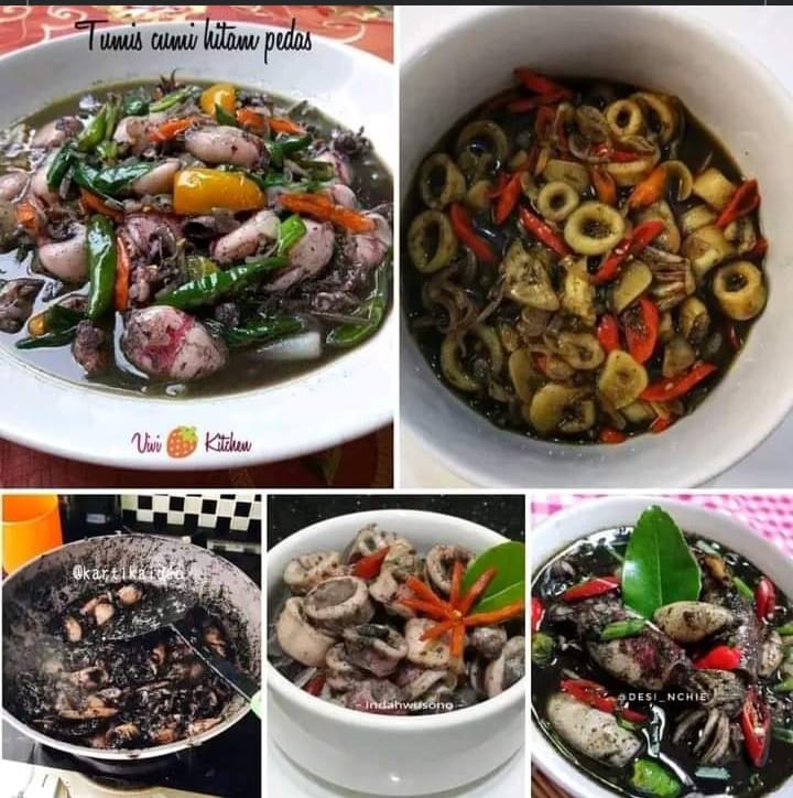 Resep Cumi Tumis Hitam Pedas, Kesegaran Alami banyak Nutrisi