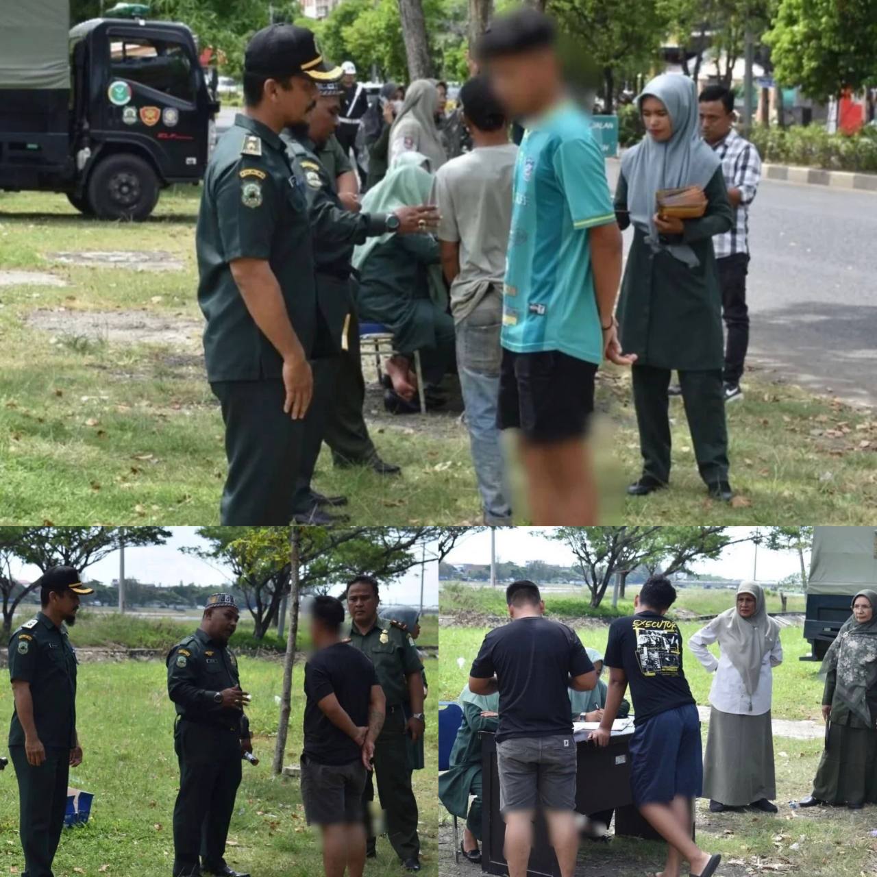 Puluhan Pria di Banda Aceh Terjaring Razia Gegara Gunakan Celana Pendek di Tempat Umum