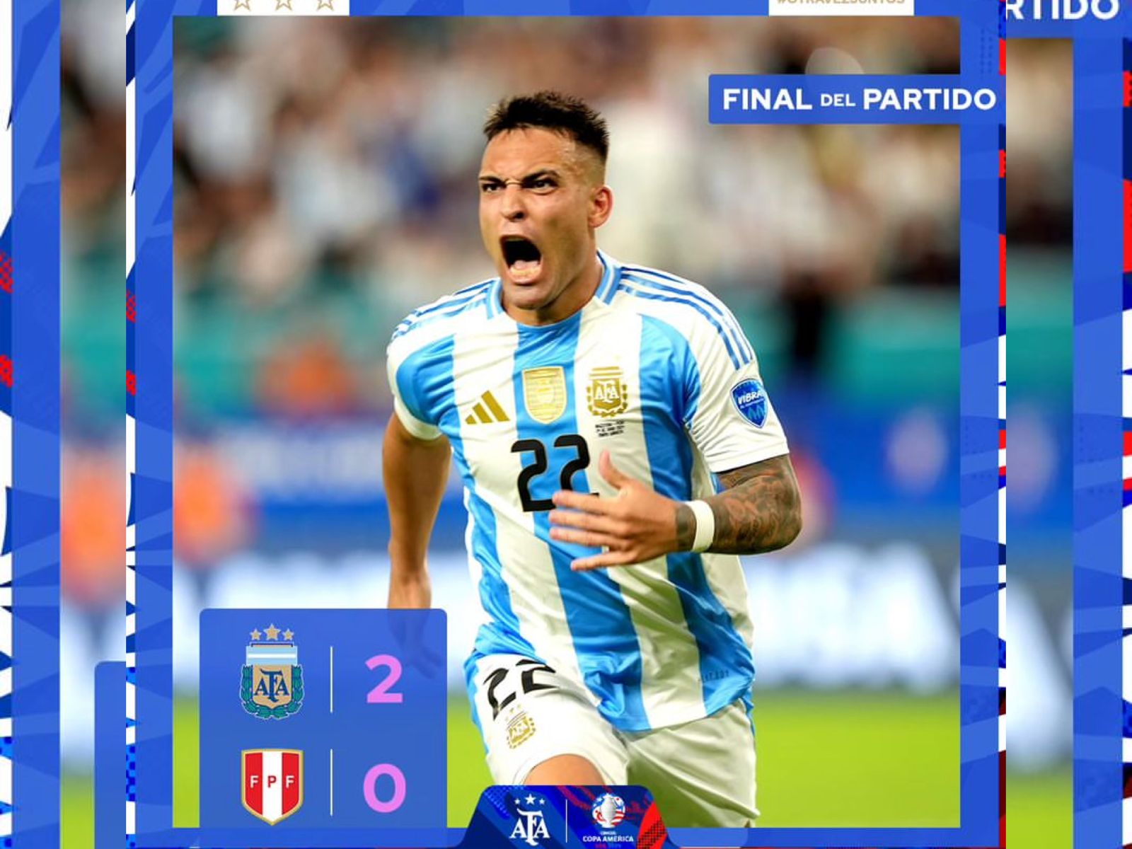Hasil Copa America 2024 Argentina vs Peru 2-0, Lautaro Martinez Bawa Tim Tango Menang 