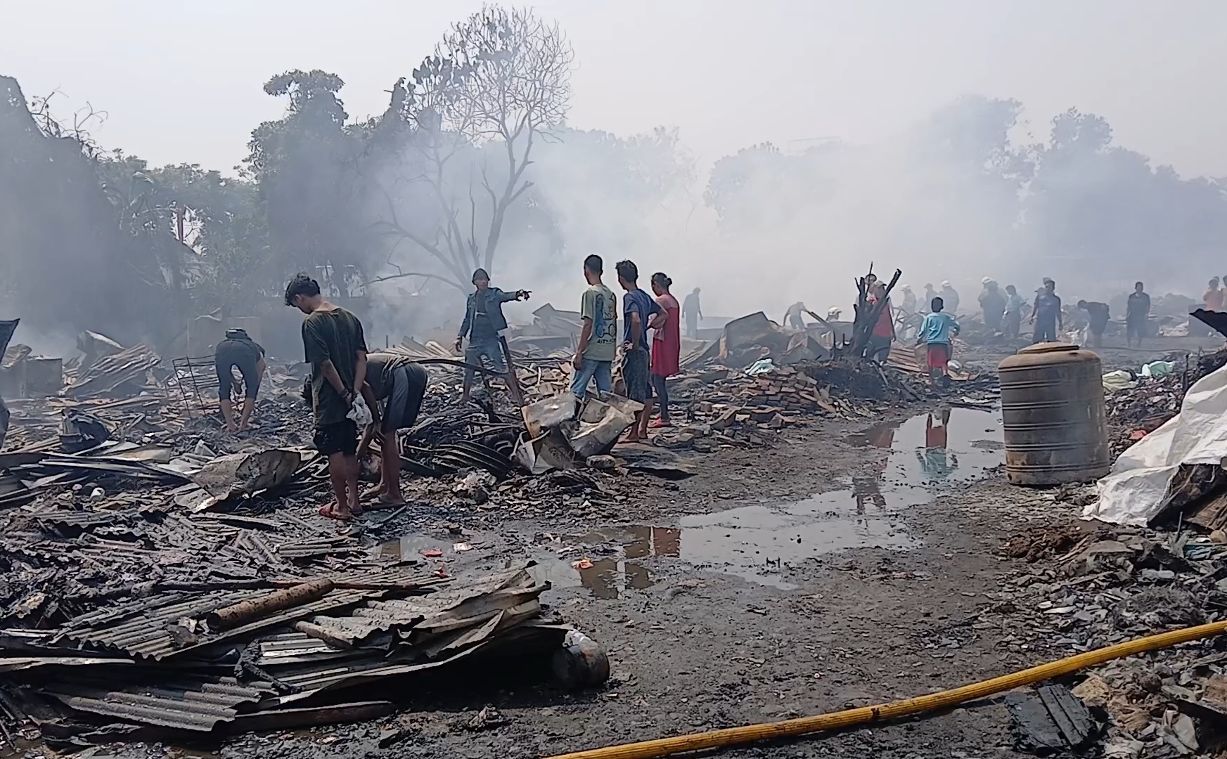 120 Rumah Hangus Dilahap 'Si Jago Merah' di Penjaringan Jakut, Diduga Gegara Korsleting Listrik Rumah Kosong