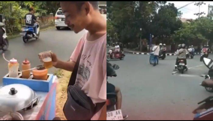 Viral! Dikerjain, Tukang Pentol Keliling Dicekoki Miras dengan Sengaja