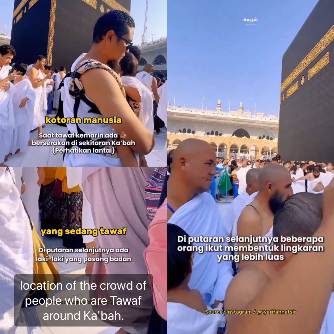 Viral di Medsos! Kotoran Manusia Berserakan di Area Tawaf Masjidil Haram 