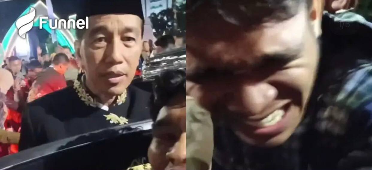 Viral! Seorang Warga Mengaku Dipukul Paspampres Usai Selfie dengan Presiden Jokowi di Samarinda