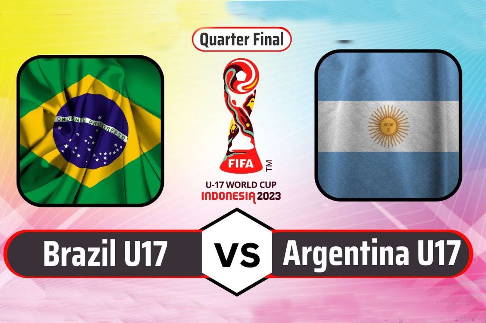Prediksi Brazil U-17 Vs Argentina U-17 di Babak Perempat Final Piala Dunia U-17 Serta Link Streaming