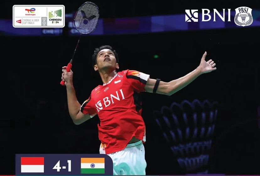 Hasil Thomas Cup 2024: Indonesia Jadi Juara Grup C Lolos ke Perempat Final Usai Bungkam India 4-1