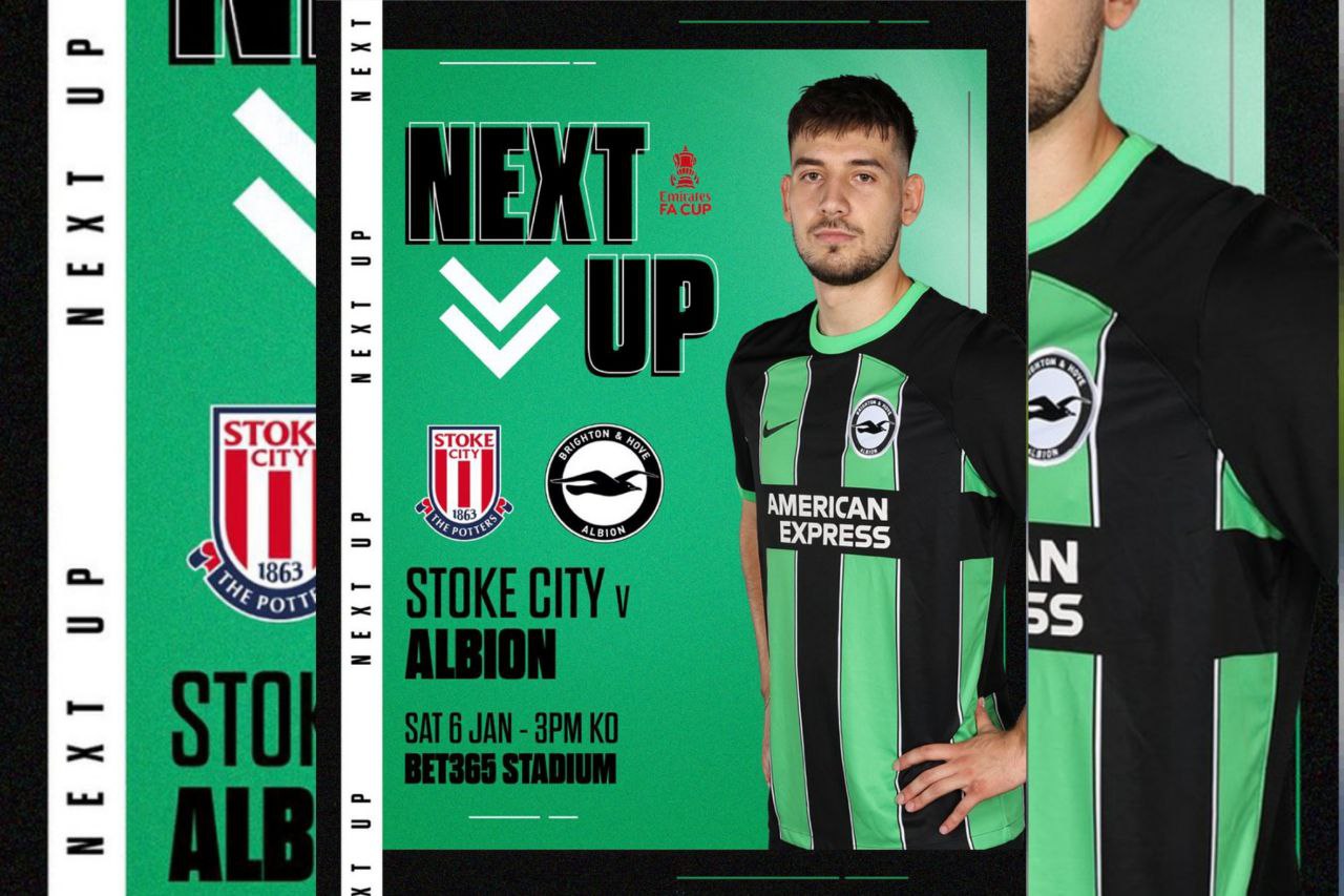 Prediksi Piala FA Cup: Stoke City vs Brighton 6 Januari 2024, Line-up, H2H Serta Live Streaming